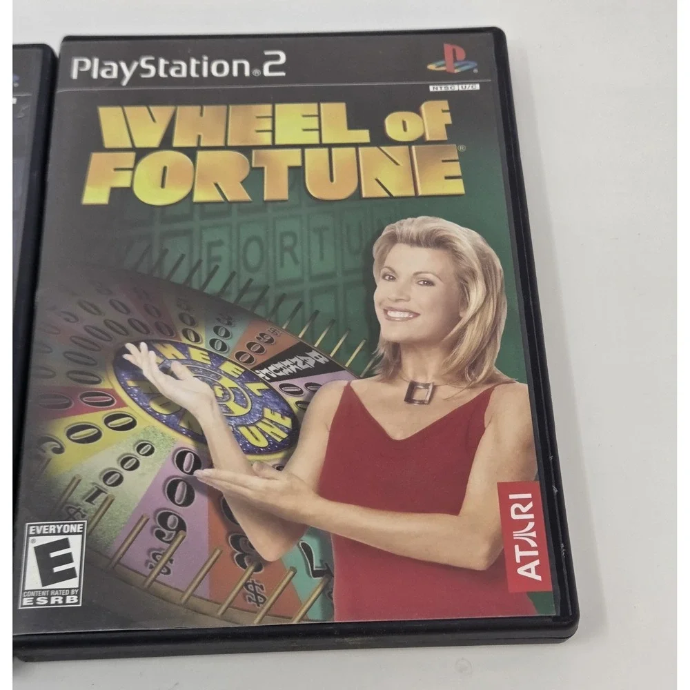 Jeopardy! & Wheel of Fortune PS2 Game Show Bundle Complete Atari 2003